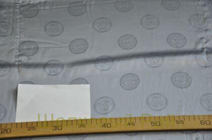 Подкладочная ткань серая "Versace" (д-980)