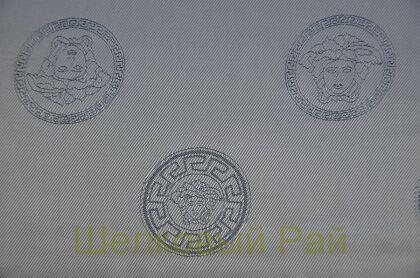 Подкладочная ткань серая "Versace" (д-980)