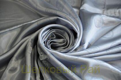 Подкладочная ткань серая "Versace" (д-980)