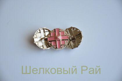 Пуговицы розовые 20 мм "Chanel" (д-1385)