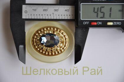 Пуговица декоративная "D&G" (45 мм./40 мм.)