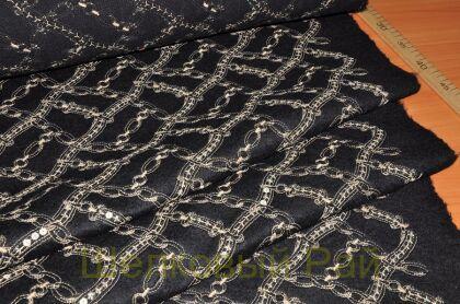 Пальтовая шерсть-пайетки "Escada" (д-431)