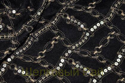 Пальтовая шерсть-пайетки "Escada" (д-431)