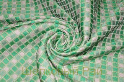 Жаккард костюмный в клетку (д-1333)