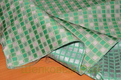 Жаккард костюмный в клетку (д-1333)