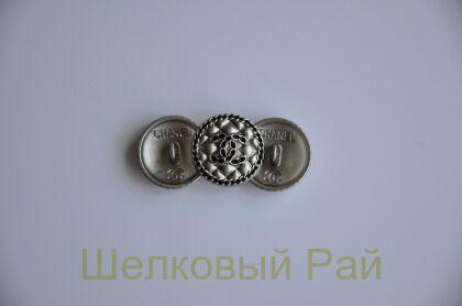 Пуговицы Chanel 18 мм цвет серый (д-1420)