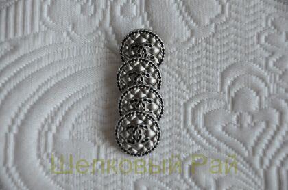 Пуговицы Chanel 18 мм цвет серый (д-1420)