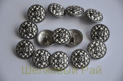 Пуговицы Chanel 18 мм цвет серый (д-1420)