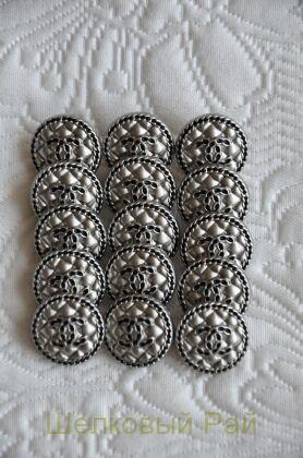 Пуговицы Chanel 18 мм цвет серый (д-1420)