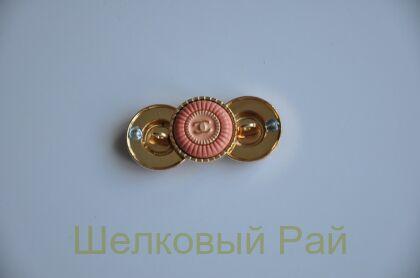 Пуговицы Chanel 18 мм кораллового цвета (д-1426)