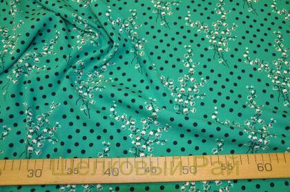 Вискоза натуральная в горошек (д-1295)