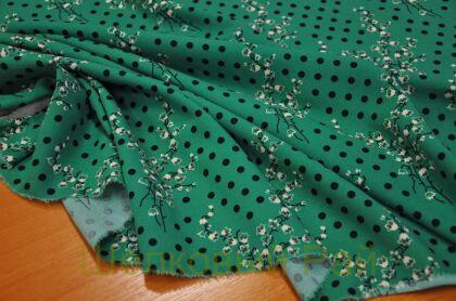 Вискоза натуральная в горошек (д-1295)