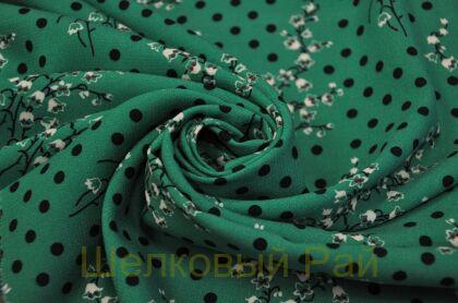 Вискоза натуральная в горошек (д-1295)