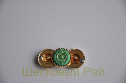 Пуговицы Chanel 18 мм зеленого цвета (д-1430)