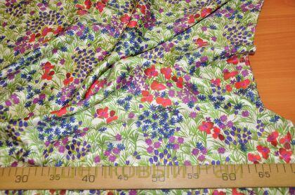 Шелк натуральный "Мелкие цветы" (д-1300)