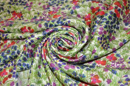 Шелк натуральный "Мелкие цветы" (д-1300)