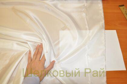 Ткань подкладочная белая "Max Mara" (д-1339)