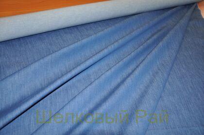 Джинса вареная средне-синяя (д-1336)