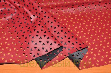 Экокожа бордового цвета (д-1351)