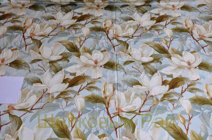 Плотный шелк стрейч "Белая магнолия" 19 момми (д-1478)
