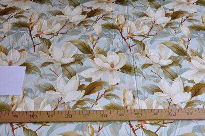 Плотный шелк стрейч "Белая магнолия" 19 момми (д-1478)