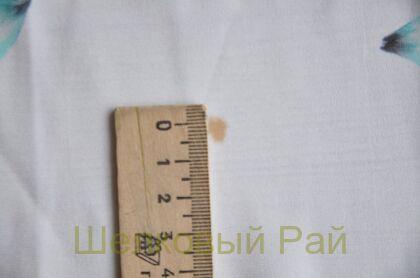 Шекл стрейч бирюзовые цветы "Blumarine" (в-208)