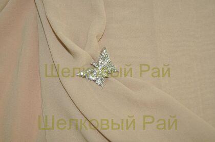 Брошь декоративная со стразами "Бабочка"