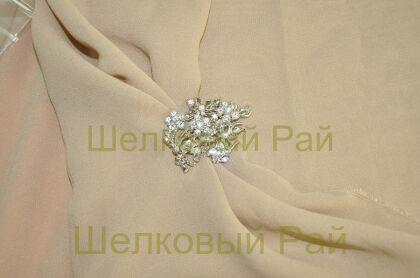 Брошь декоративная со стразами "Букет"