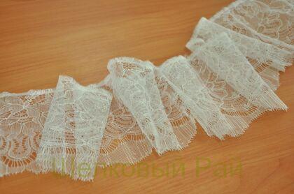 Кружево белое с фестонами