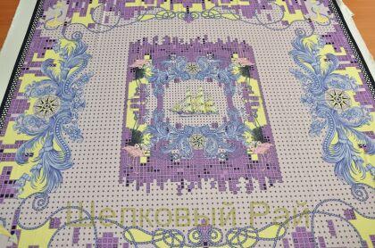 Вискозный трикотаж сиреневый "Versace"