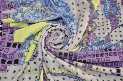 Вискозный трикотаж сиреневый "Versace"