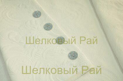 Пуговица для костюма (стразы голубого цвета)