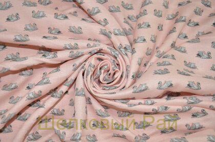 Вискоза плательная "Лебеди" г-407