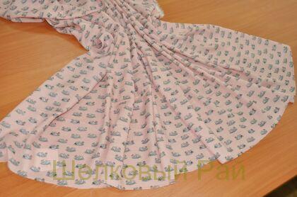 Вискоза плательная "Лебеди" г-407