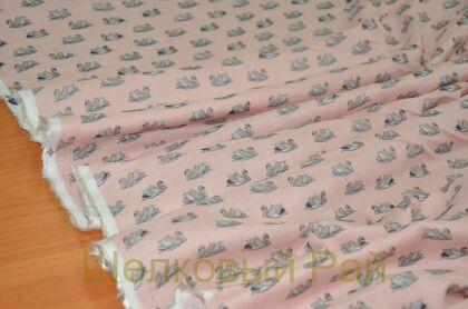 Вискоза плательная "Лебеди" г-407