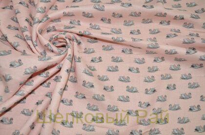 Вискоза плательная "Лебеди" г-407