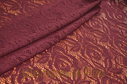 Кружевное полотно "A.MARRAS" Цвет темно-бордовый (г-470)