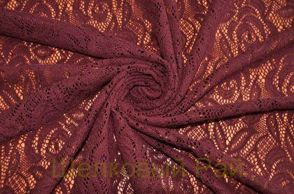 Кружевное полотно "A.MARRAS" Цвет темно-бордовый (г-470)