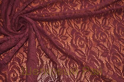 Кружевное полотно "A.MARRAS" Цвет темно-бордовый (г-470)