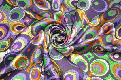 Атлас шелковый "Emilio Pucci" (г-388)