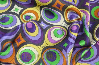 Атлас шелковый "Emilio Pucci" (г-388)