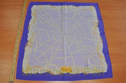 Платок шелковый цвет сиреневый "MOSCHINO" (пл-6)