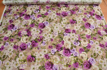 Крепдешин шелковый "Blugirl" цветочный принт (г-481)