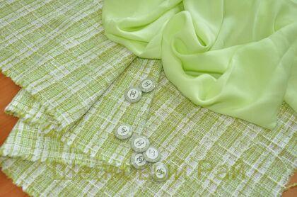 Вискоза "Chanel" Цвет светло-зеленый (г-429)