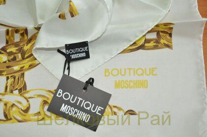 Платок шелковый цепи "MOSCHINO BOUTIQUE" (пл-5)