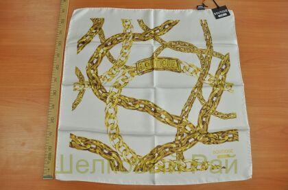 Платок шелковый цепи "MOSCHINO BOUTIQUE" (пл-5)