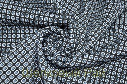 Костюмный жаккард "Prada" голубого цвета (г-405)