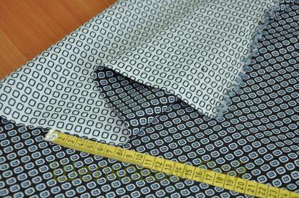 Костюмный жаккард "Prada" голубого цвета (г-405)