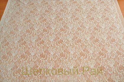 Кружевное полотно "Valentino" Цвет белый (молочный) (г-359)