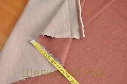 Джинсовая ткань цвет кирпичный (г-448)